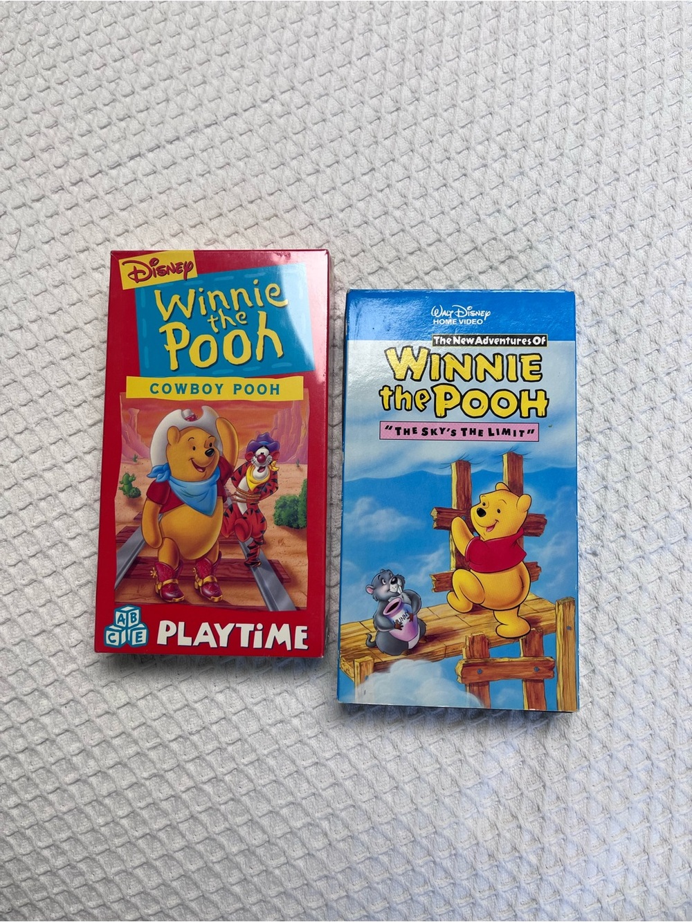 Disney Winnie the Pooh VHS Set - Red & Blue Covers